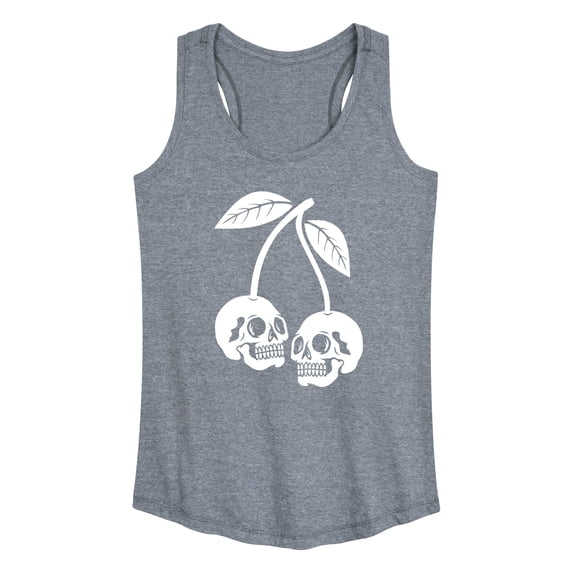 Instant Message - Skull Cherries - Women's Racerback Graphic Tank