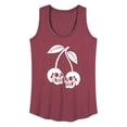 thumbnail image 1 of Instant Message - Skull Cherries - Women's Racerback Graphic Tank, 1 of 5