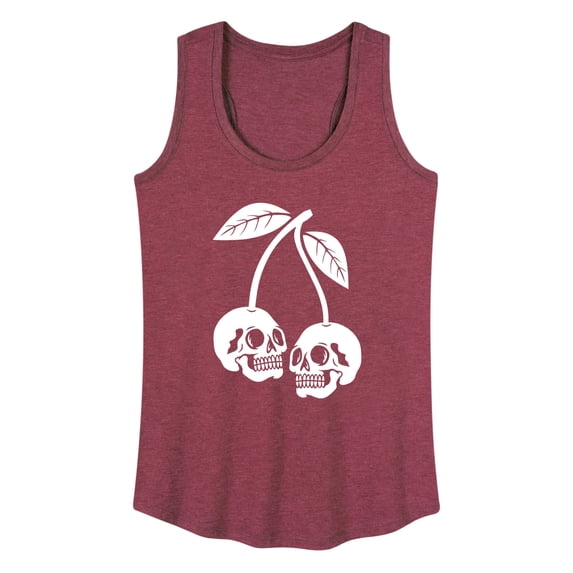 Instant Message - Skull Cherries - Women's Racerback Graphic Tank