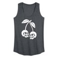 thumbnail image 1 of Instant Message - Skull Cherries - Women's Racerback Graphic Tank, 1 of 5