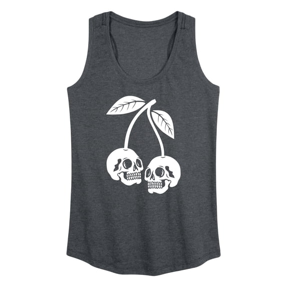 Instant Message - Skull Cherries - Women's Racerback Graphic Tank