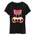 thumbnail image 1 of Instant Message - Skull Cherries - Women's Short Sleeve Graphic T-Shirt, 1 of 5