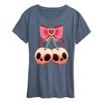 thumbnail image 1 of Instant Message - Skull Cherries - Women's Short Sleeve Graphic T-Shirt, 1 of 5