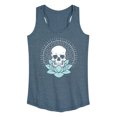 thumbnail image 1 of Instant Message - Skull Lotus Graphic Racerback Tank, 1 of 4