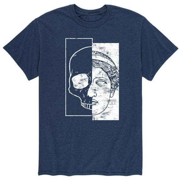 Instant Message - Skull Statue Mix - Men's Short Sleeve Graphic T-Shirt