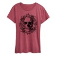 thumbnail image 1 of Instant Message - Skull Wreath - Women's Short Sleeve Graphic T-Shirt, 1 of 5