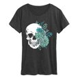 thumbnail image 1 of Instant Message - Skull with Succulents Short Sleeve Graphic T-Shirt, 1 of 5