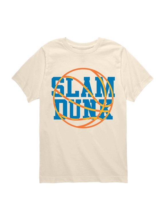 - Slam Dunk Basketball Boys' Short Sleeve Graphic T-Shirt