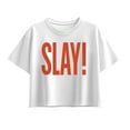 thumbnail image 1 of Instant Message - Slay Oversized - Youth Girls Boxy T-Shirt, 1 of 5