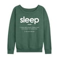 thumbnail image 1 of Instant Message - Sleep Definition - Women's Lightweight French Terry Long Sleeve Shirt, 1 of 6