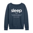 thumbnail image 1 of Instant Message - Sleep Definition - Women's Lightweight French Terry Long Sleeve Shirt, 1 of 6