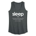 thumbnail image 1 of Instant Message - Sleep Definition - Women's Racerback Tank Top, 1 of 6