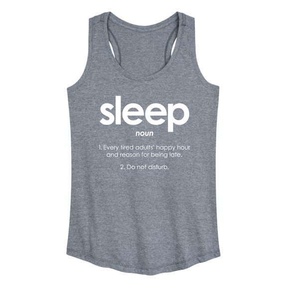 Instant Message - Sleep Definition - Women's Racerback Tank Top