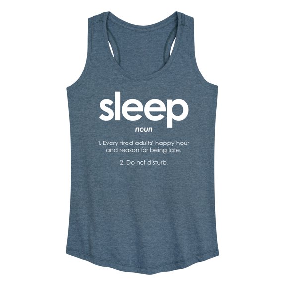 Instant Message - Sleep Definition - Women's Racerback Tank Top