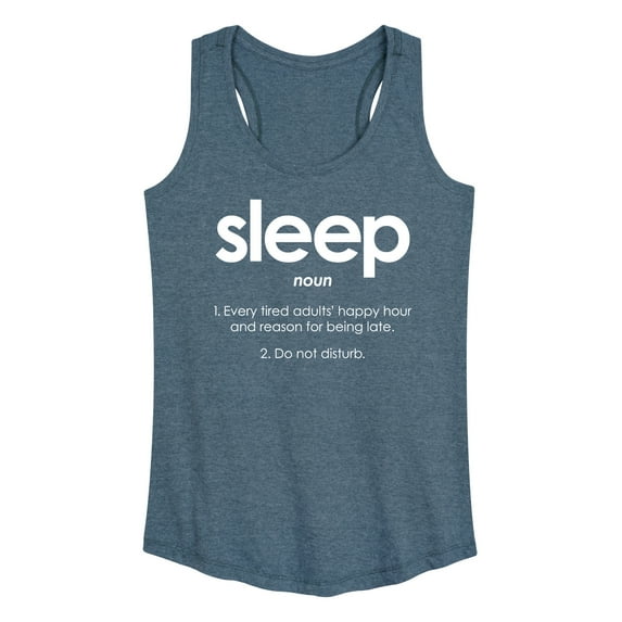 Instant Message - Sleep Definition - Women's Racerback Tank Top