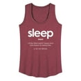 thumbnail image 1 of Instant Message - Sleep Definition - Women's Racerback Tank Top, 1 of 6