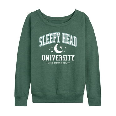 Instant Message - Sleepy Head University - Women's Lightweight French Terry Long Sleeve Shirt