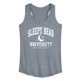 thumbnail image 1 of Instant Message - Sleepy Head University - Women's Racerback Tank Top, 1 of 6
