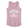 thumbnail image 1 of Instant Message - Sleepy Head University - Women's Racerback Tank Top, 1 of 6