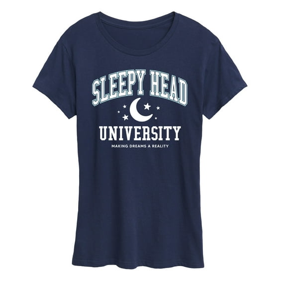 Instant Message - Sleepy Head University - Women's Short Sleeve Graphic T-Shirt
