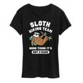 thumbnail image 1 of Instant Message - Sloth Hiking Team Short Sleeve Graphic T-Shirt, 1 of 5