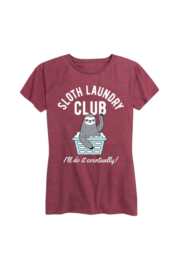 - Sloth Laundry Club - Women's Short Sleeve Graphic T-Shirt