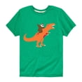 thumbnail image 1 of Instant Message - Sloth Riding Dinosaur - Youth Short Sleeve Tee, 1 of 5