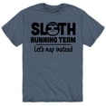thumbnail image 1 of Instant Message - Sloth Running Team - Men's Short Sleeve Graphic T-Shirt, 1 of 5