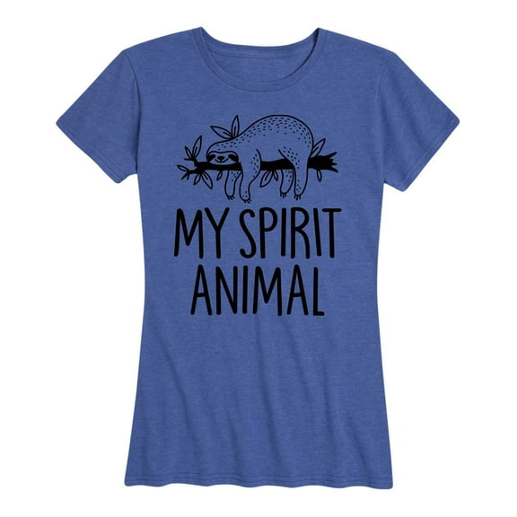 Instant Message - Sloths Are My Spirit Animal - Women's Short Sleeve Graphic T-Shirt