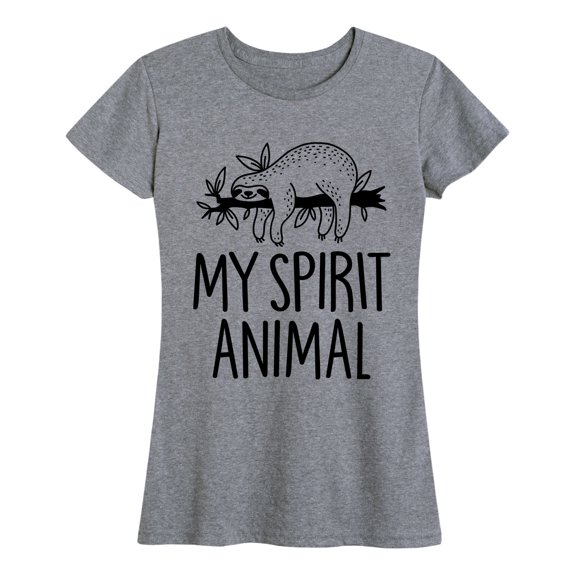 Instant Message - Sloths Are My Spirit Animal - Women's Short Sleeve Graphic T-shirt