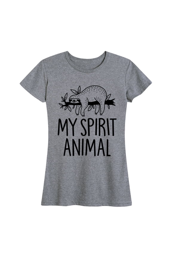 - Sloths Are My Spirit Animal Short Sleeve Graphic T-Shirt