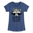 thumbnail image 1 of Instant Message - Small Trash Cute Raccoon - Toddler And Youth Girls Short Sleeve Graphic T-Shirt, 1 of 6