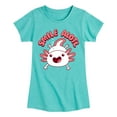 thumbnail image 1 of Instant Message - Smile Alotl - Toddler And Youth Girls Short Sleeve Graphic T-Shirt, 1 of 6