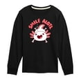 thumbnail image 1 of Instant Message - Smile Alotl - Toddler And Youth Long Sleeve Graphic T-Shirt, 1 of 6