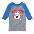 thumbnail image 1 of Instant Message - Smile Alotl - Toddler And Youth Raglan Graphic T-Shirt, 1 of 5