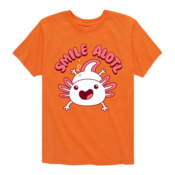 Instant Message - Smile Alotl - Toddler And Youth Short Sleeve Graphic T-Shirt
