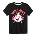 thumbnail image 1 of Instant Message - Smile Alotl - Toddler And Youth Short Sleeve Graphic T-Shirt, 1 of 6