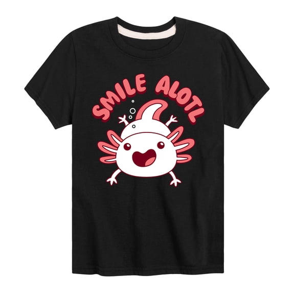 Instant Message - Smile Alotl - Toddler And Youth Short Sleeve Graphic T-Shirt