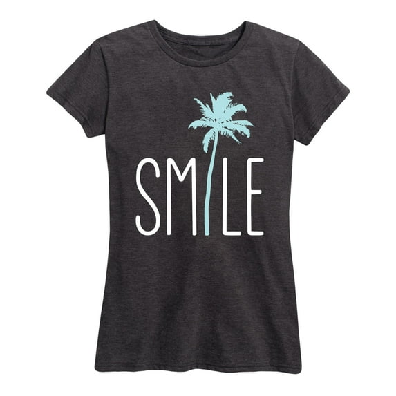 Instant Message - Smile Palm Tree - Women's Short Sleeve Graphic T-Shirt