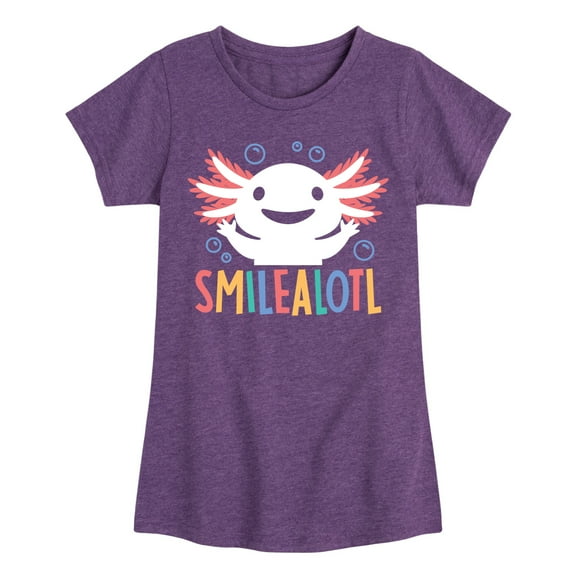 Instant Message - Smilealotl - Toddler & Youth Girls Short Sleeve Graphic T-Shirt