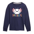 thumbnail image 1 of Instant Message - Smilealotl - Toddler & Youth Long Sleeve Graphic T-Shirt, 1 of 6
