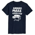 thumbnail image 1 of Instant Message - Smoke Meat Every Day - Men's Short Sleeve Graphic T-Shirt, 1 of 6