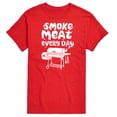 thumbnail image 1 of Instant Message - Smoke Meat Every Day - Men's Short Sleeve Graphic T-Shirt, 1 of 6