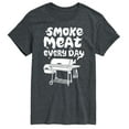 thumbnail image 1 of Instant Message - Smoke Meat Every Day - Men's Short Sleeve Graphic T-Shirt, 1 of 6
