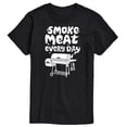 thumbnail image 1 of Instant Message - Smoke Meat Every Day - Men's Short Sleeve Graphic T-Shirt, 1 of 6