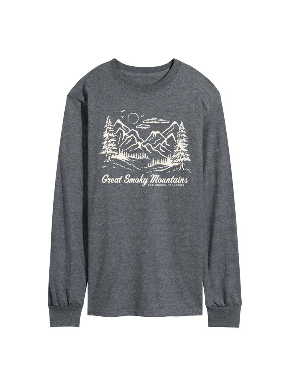 - Smoky Mountains Tn Men's Long Sleeve Graphic T-Shirt