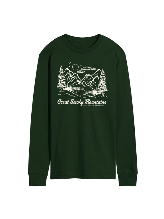 - Smoky Mountains Tn Men's Long Sleeve Graphic T-Shirt