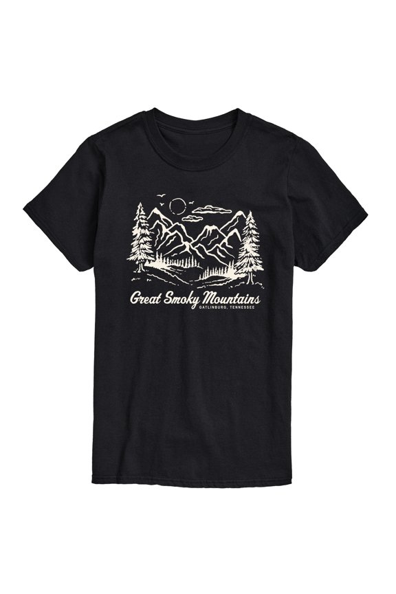 - Smoky Mountains TN - Men's Short Sleeve Graphic T-Shirt