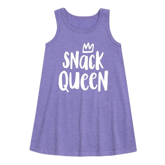 Instant Message - Snack Queen - Toddler & Youth Girls A-line Dress