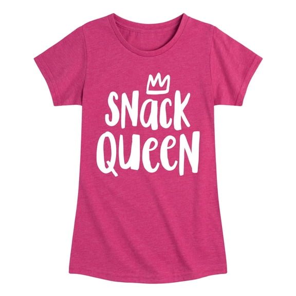 Instant Message - Snack Queen - Toddler & Youth Girls Short Sleeve Graphic T-Shirt